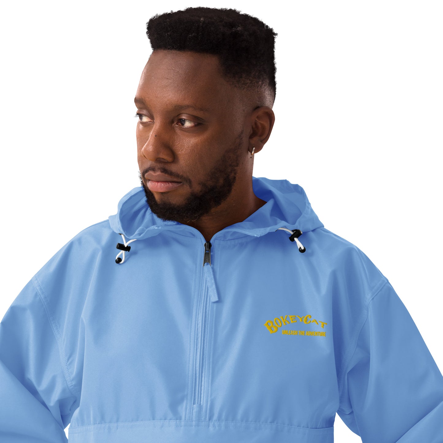 BokeyCat Embroidered Champion Packable Jacket