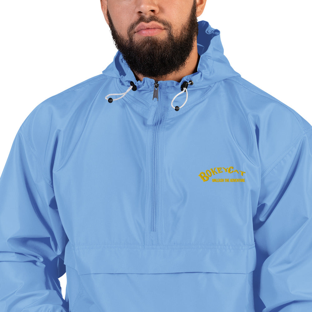 BokeyCat Embroidered Champion Packable Jacket