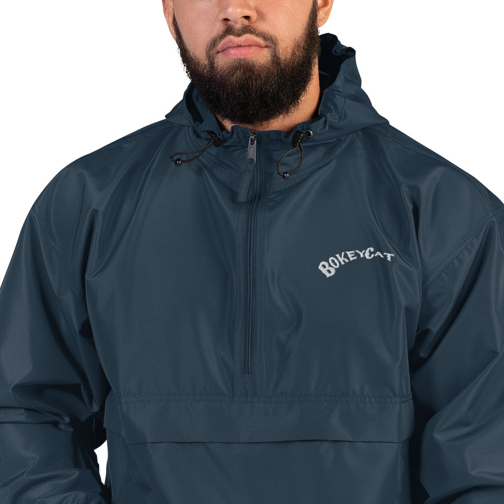 BokeyCat Embroidered Champion Packable Jacket