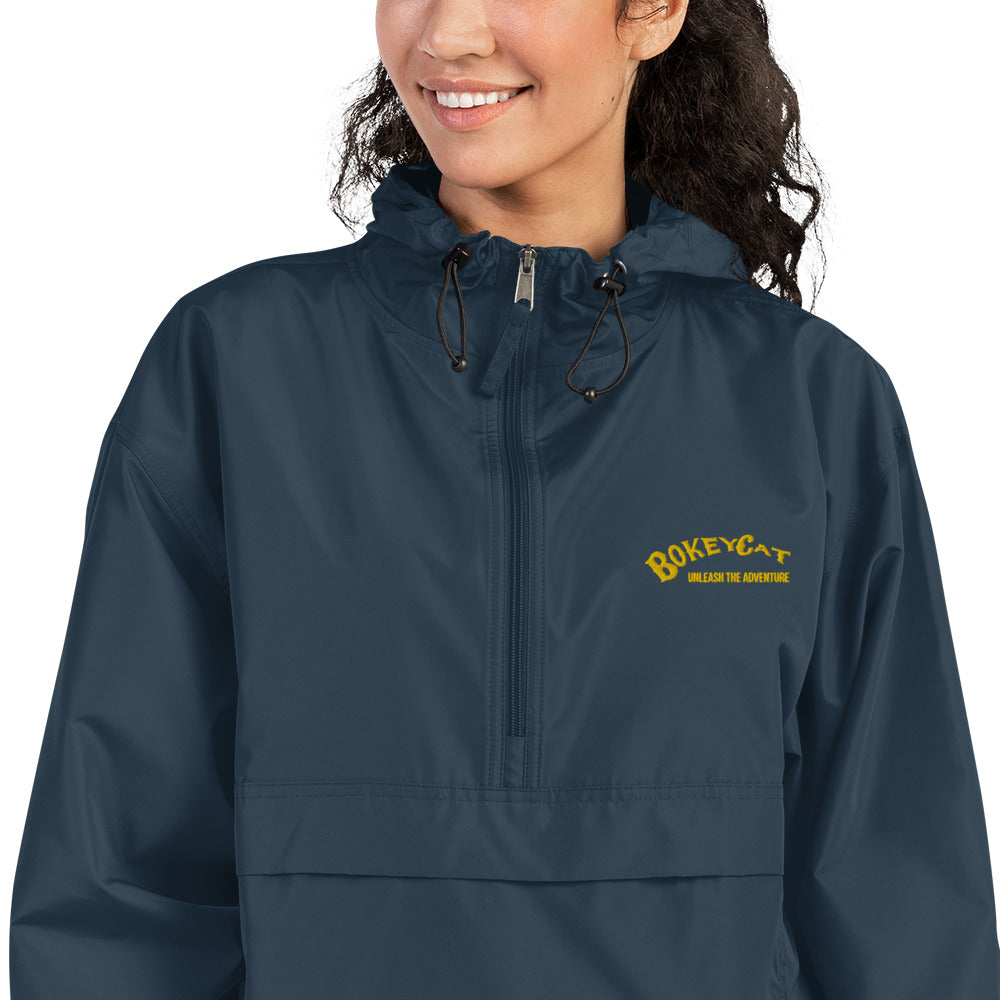 BokeyCat Embroidered Champion Packable Jacket