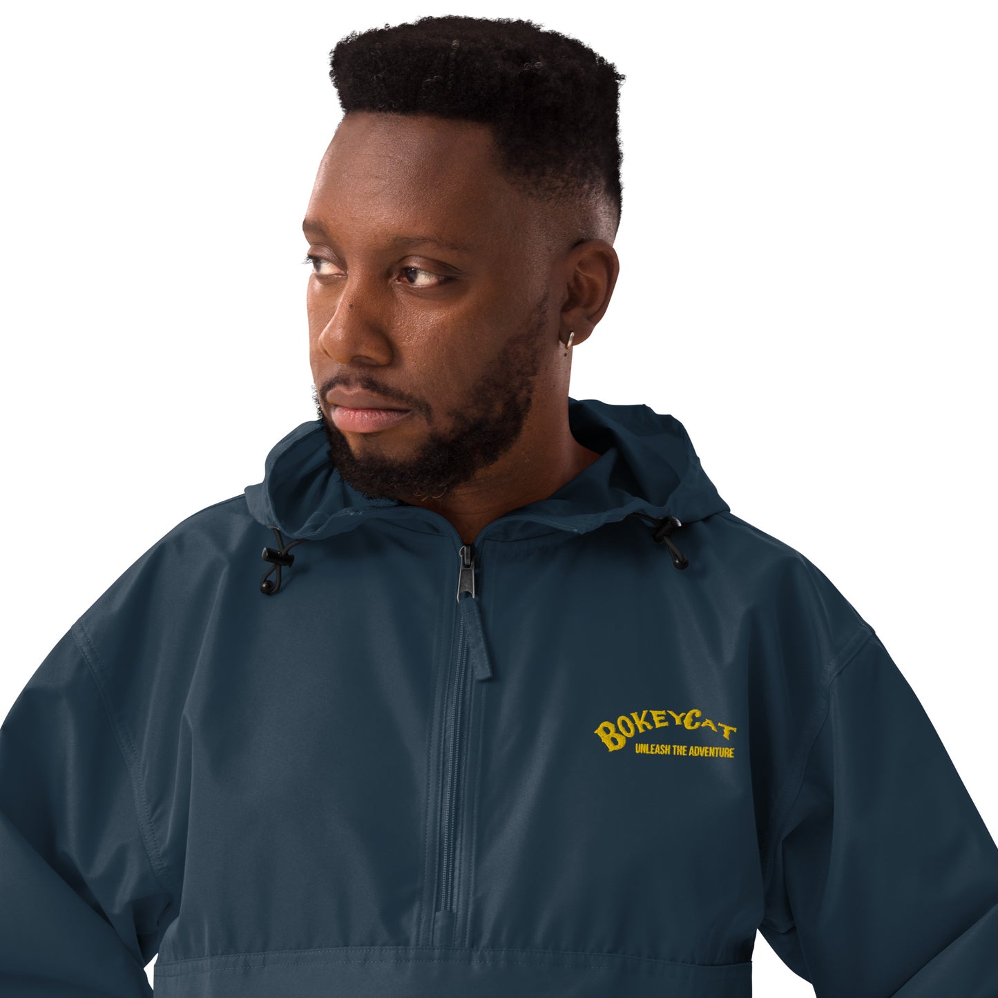 BokeyCat Embroidered Champion Packable Jacket