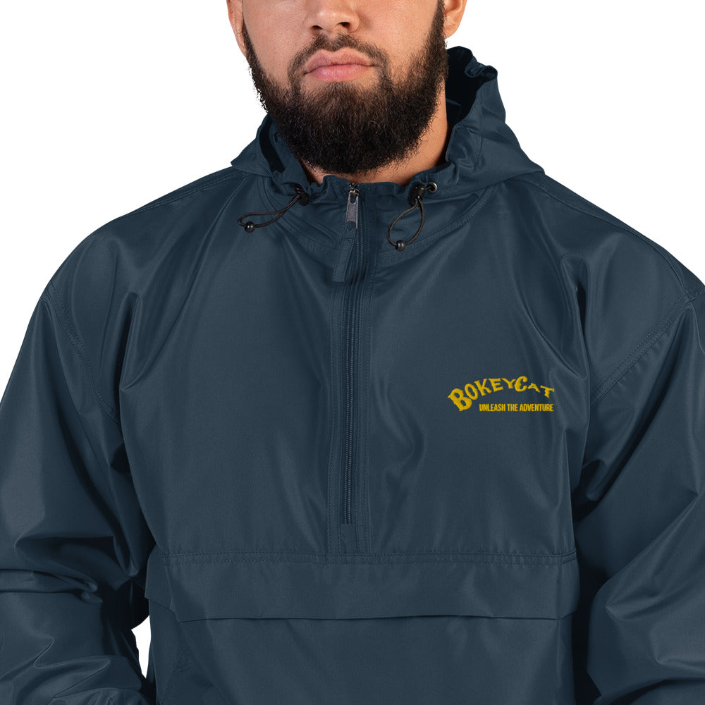BokeyCat Embroidered Champion Packable Jacket