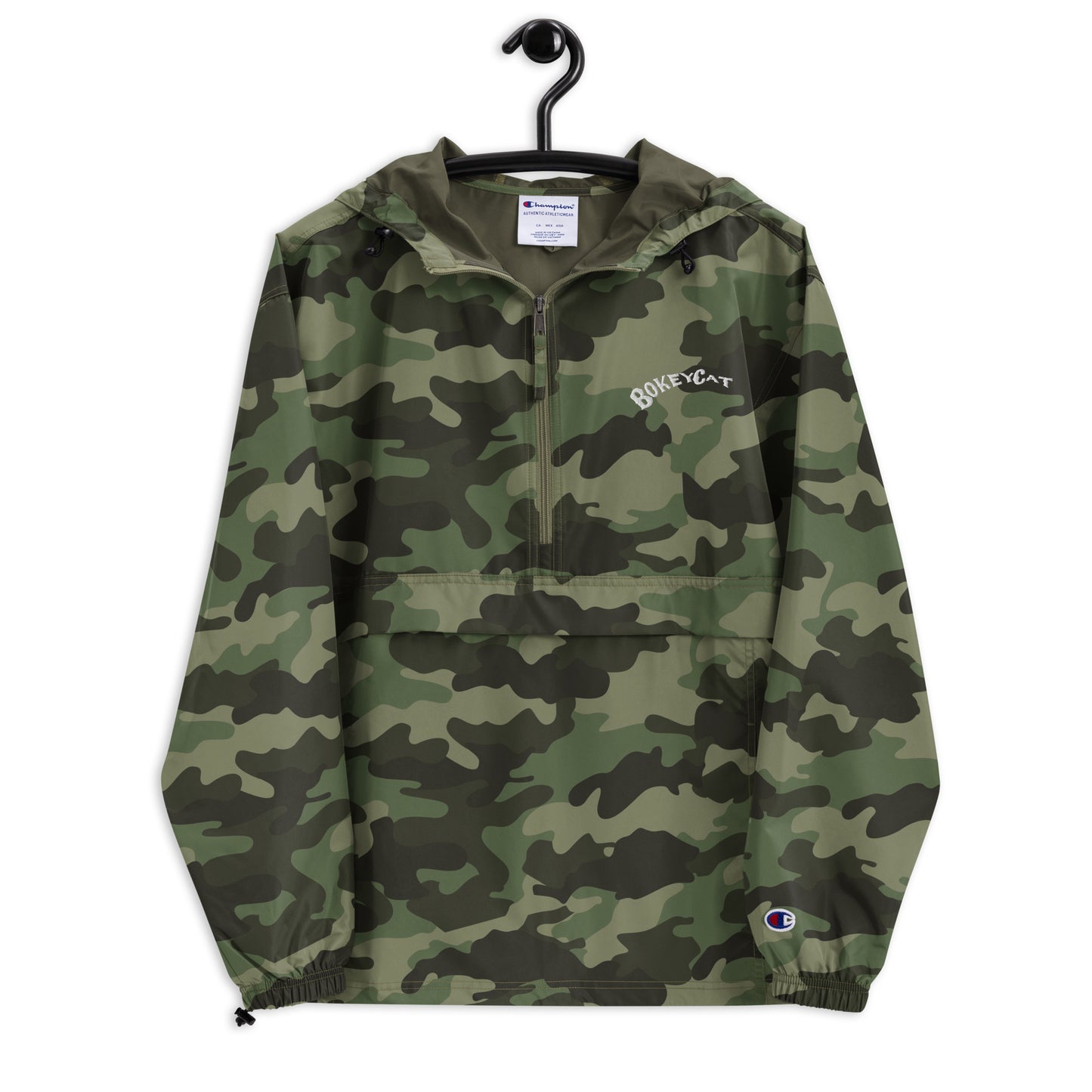BokeyCat Embroidered Champion Packable Jacket