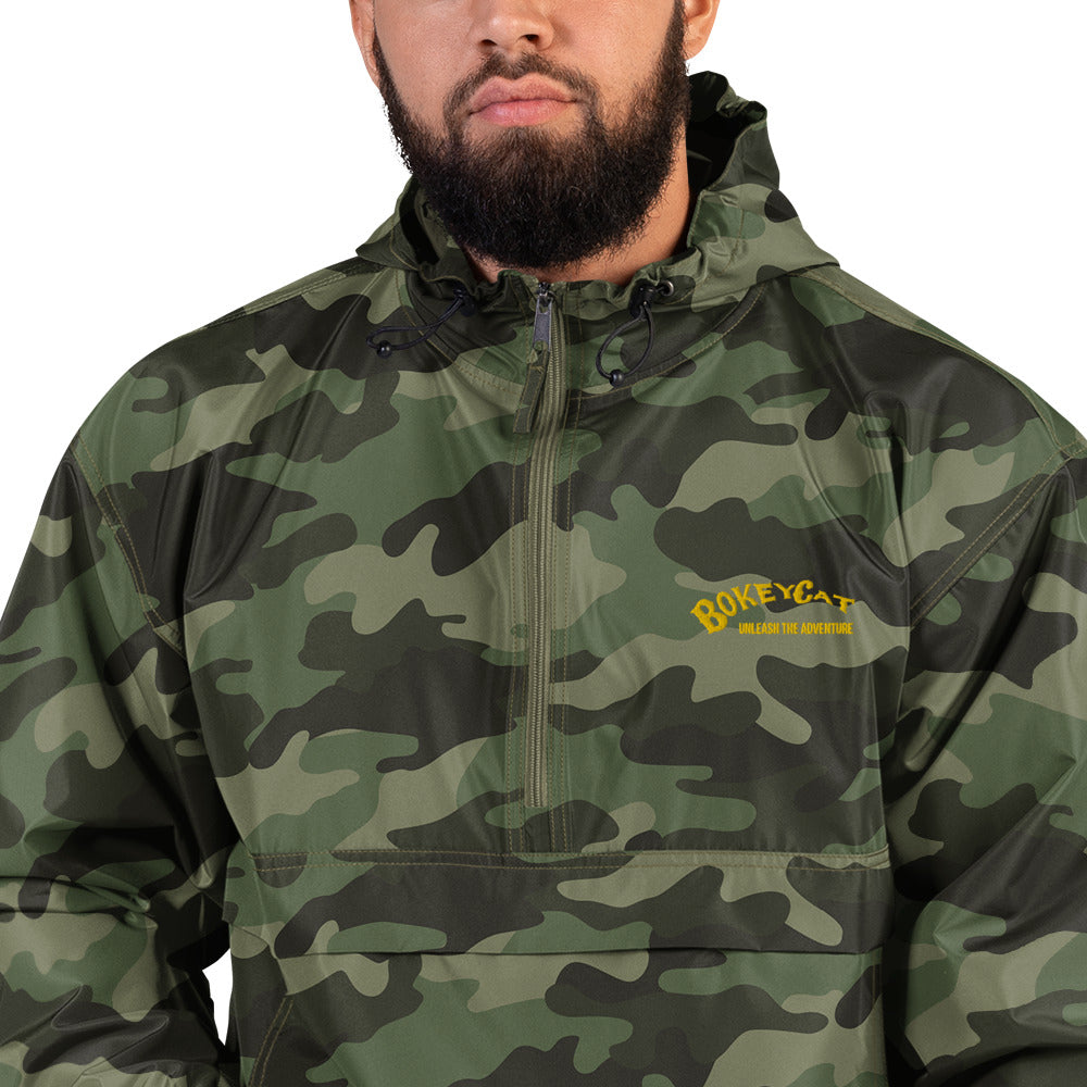 BokeyCat Embroidered Champion Packable Jacket