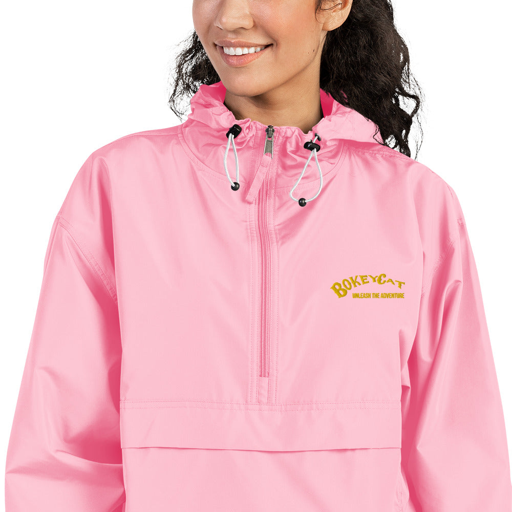 BokeyCat Embroidered Champion Packable Jacket