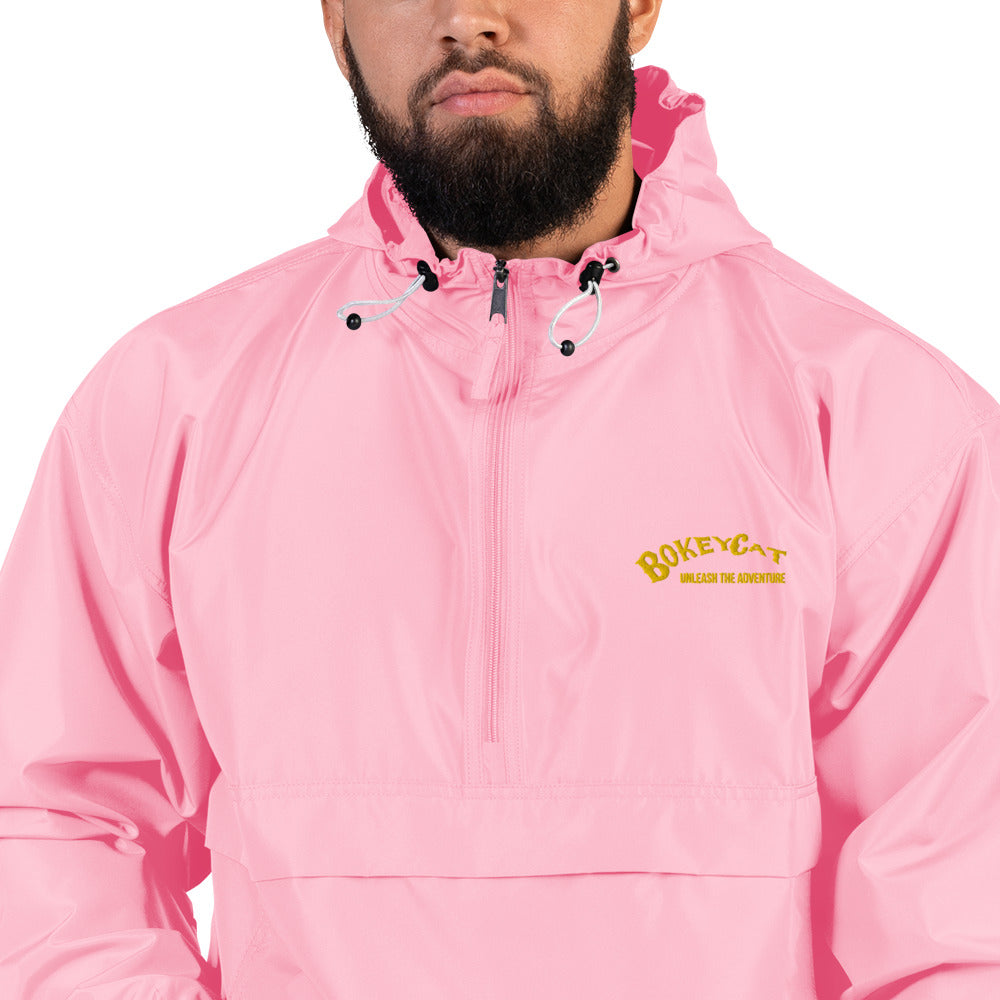 BokeyCat Embroidered Champion Packable Jacket