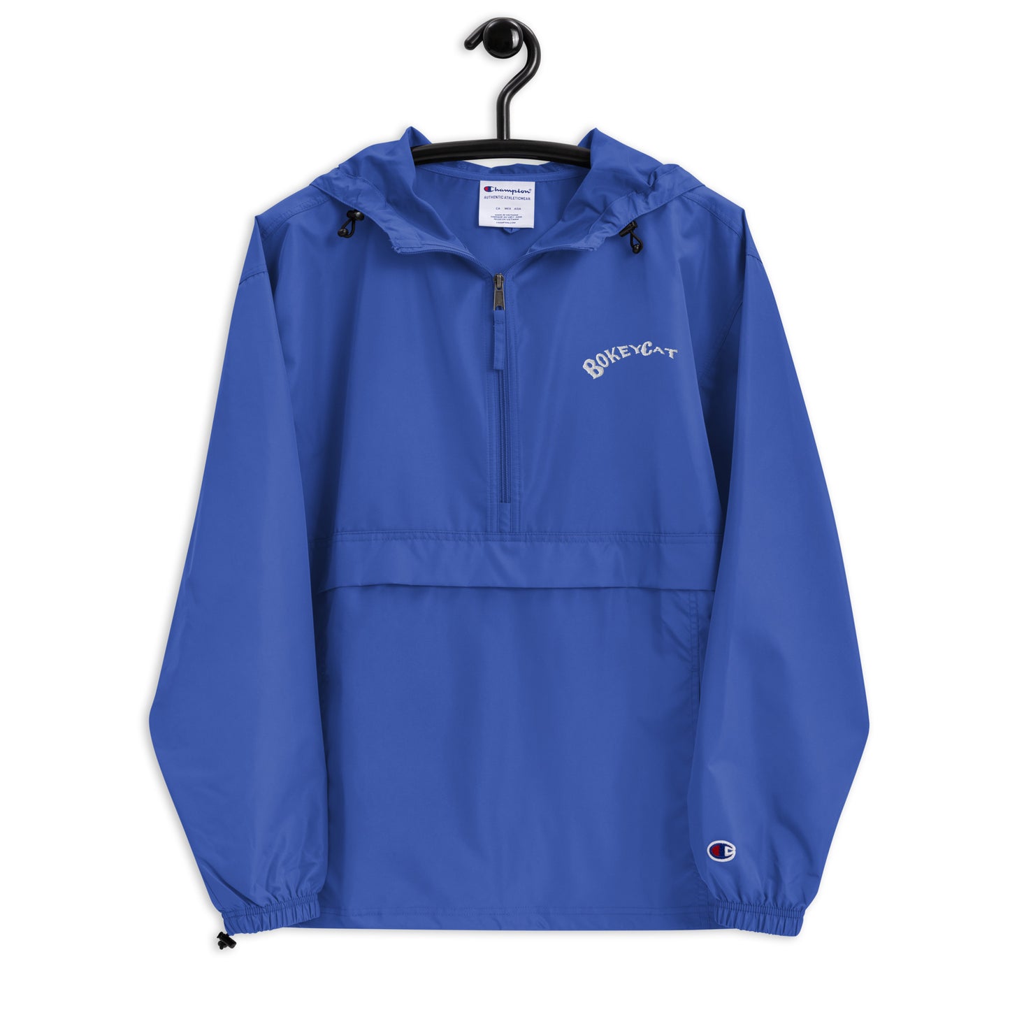 BokeyCat Embroidered Champion Packable Jacket
