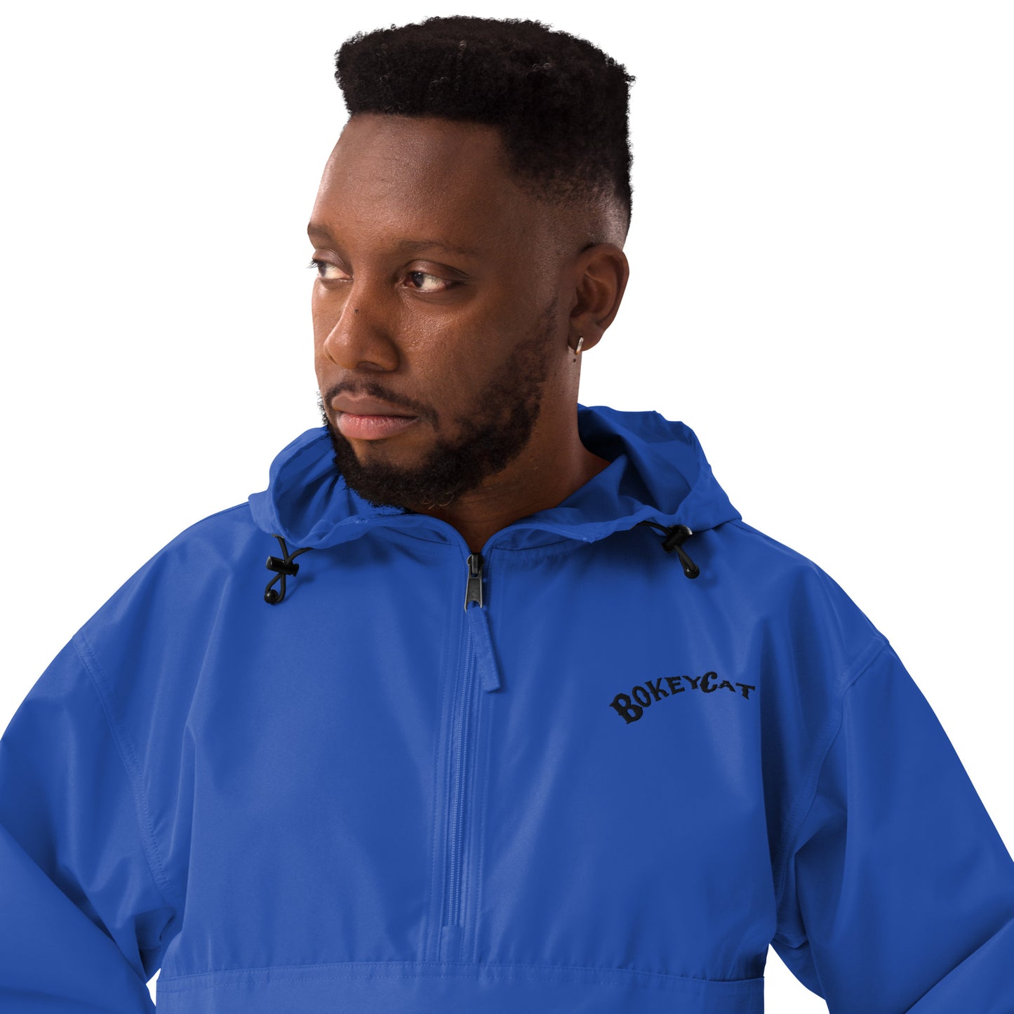 BokeyCat Embroidered Champion Packable Jacket