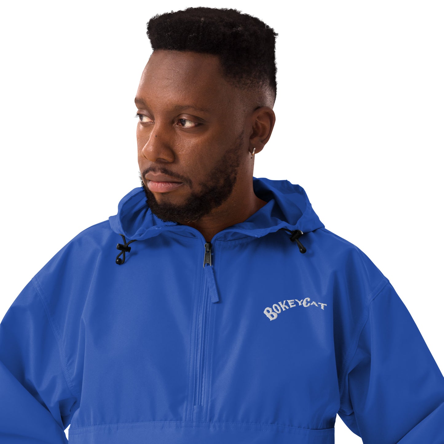 BokeyCat Embroidered Champion Packable Jacket