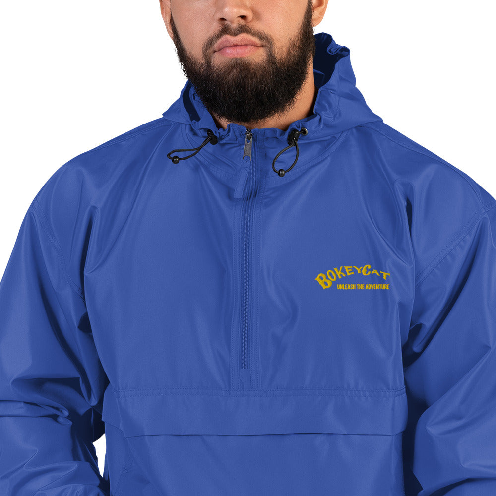 BokeyCat Embroidered Champion Packable Jacket