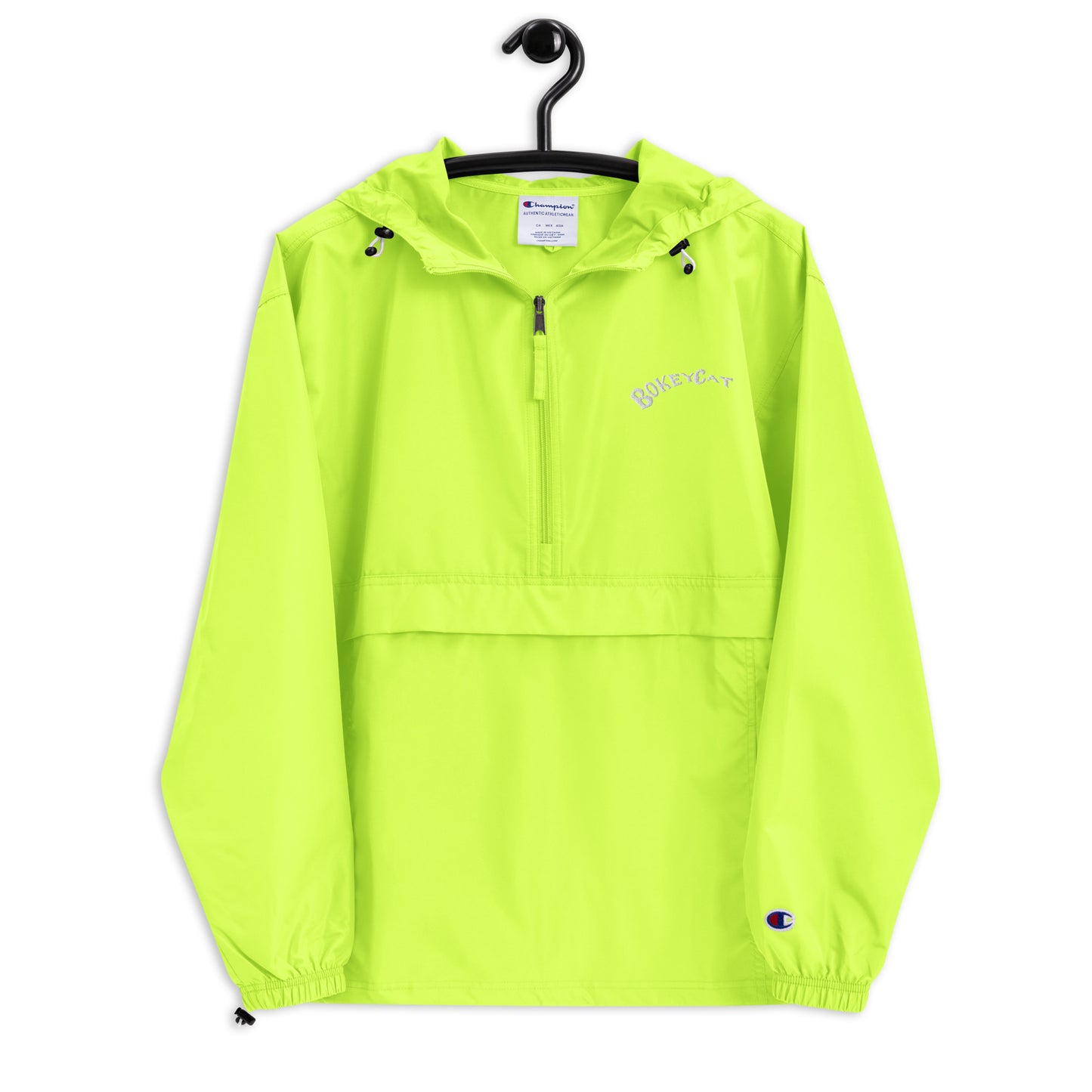 BokeyCat Embroidered Champion Packable Jacket
