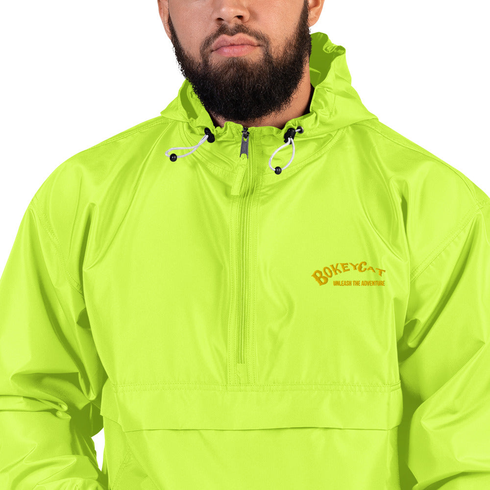 BokeyCat Embroidered Champion Packable Jacket