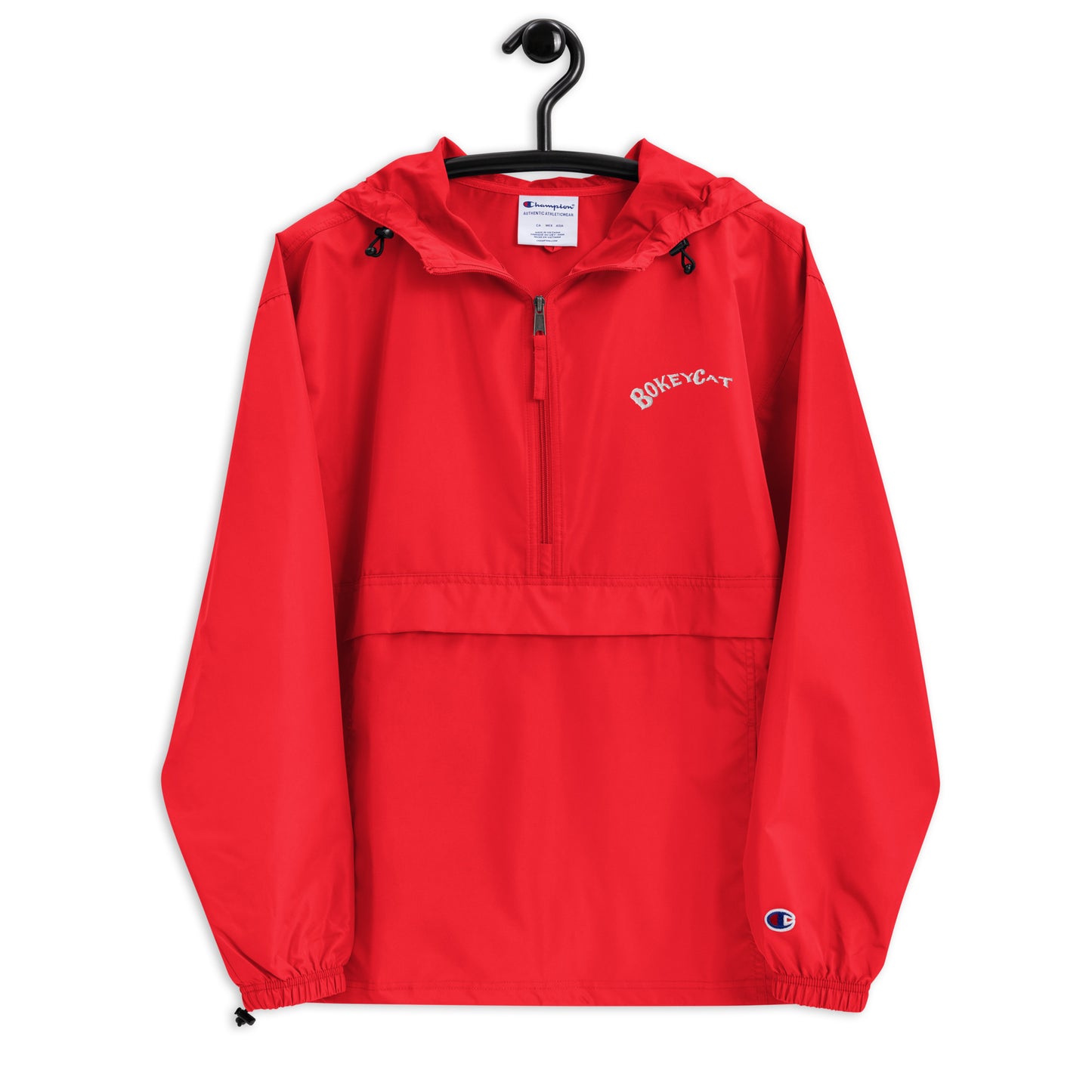 BokeyCat Embroidered Champion Packable Jacket