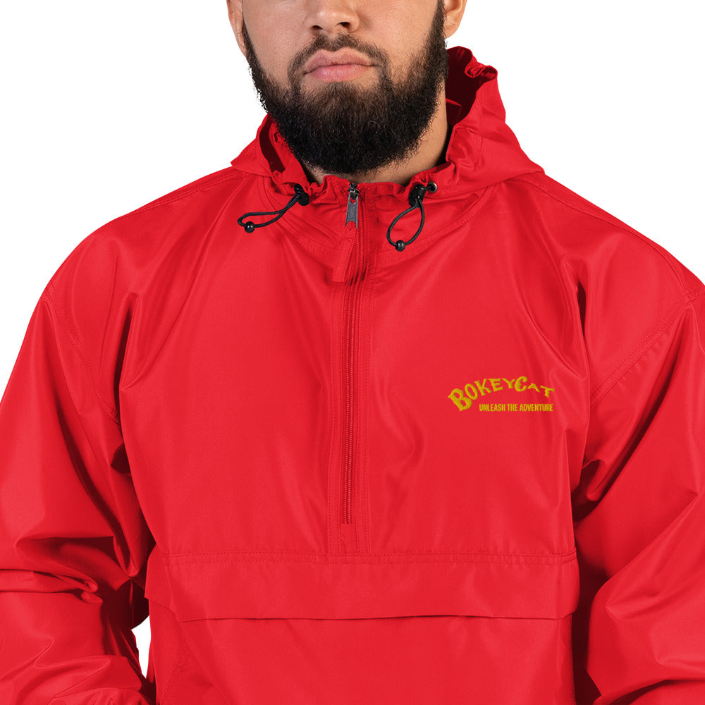 BokeyCat Embroidered Champion Packable Jacket