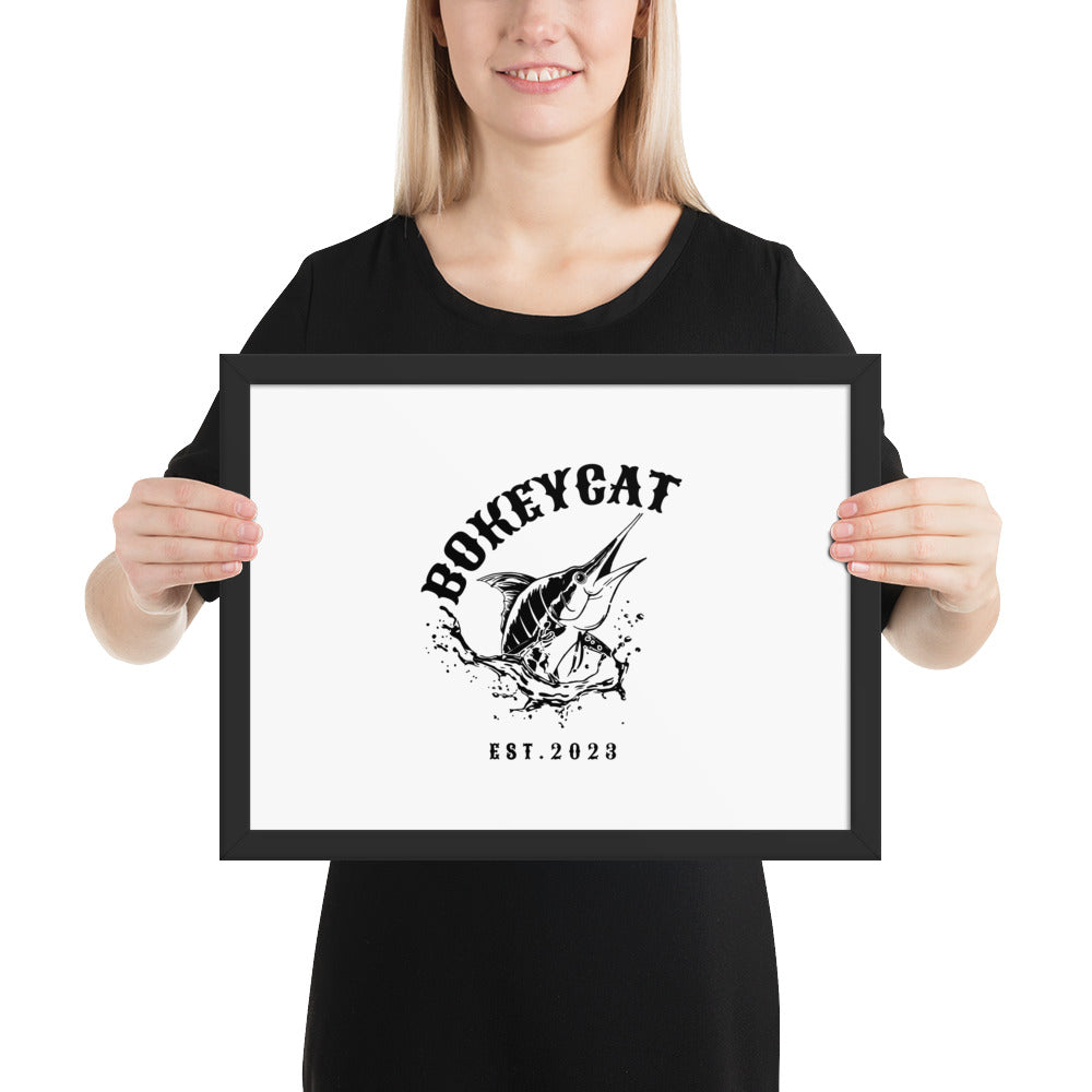 BokeyCat Framed poster