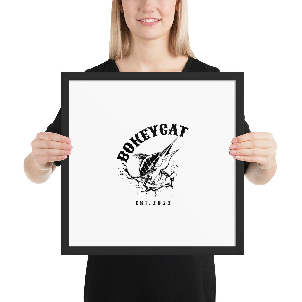 BokeyCat Framed poster