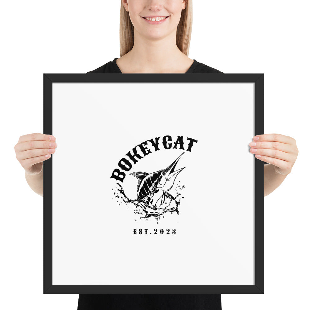 BokeyCat Framed poster