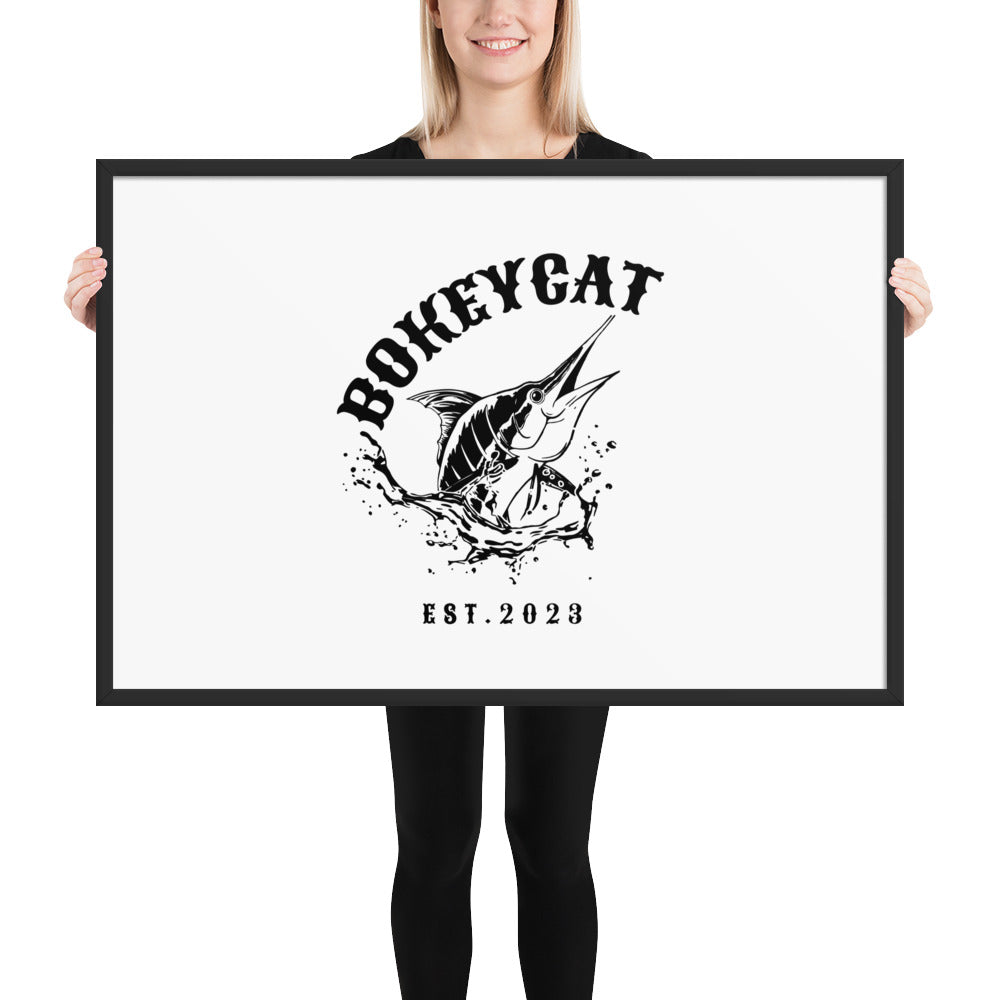 BokeyCat Framed poster