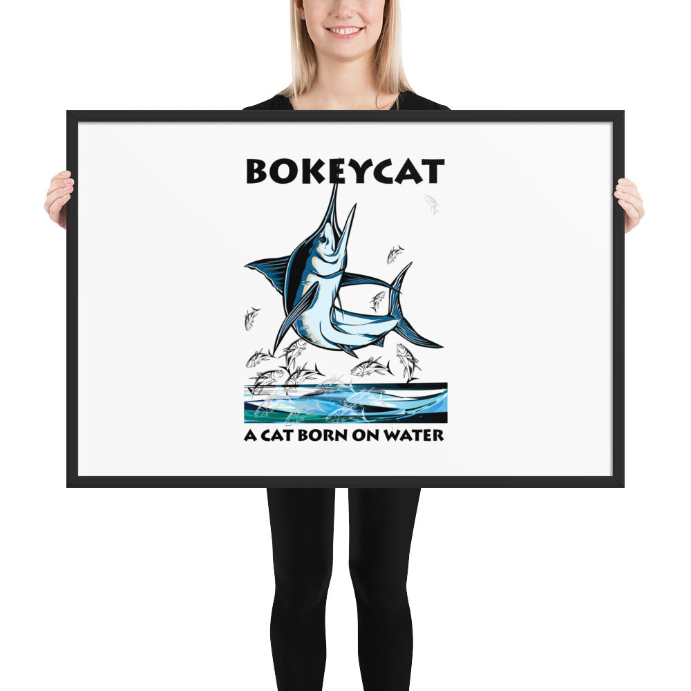 BokeyCat Framed poster
