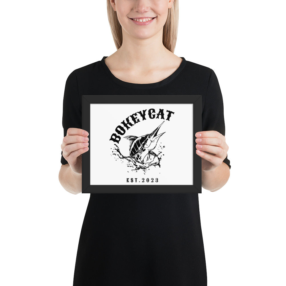 BokeyCat Framed poster