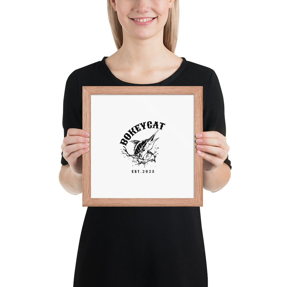 BokeyCat Framed poster