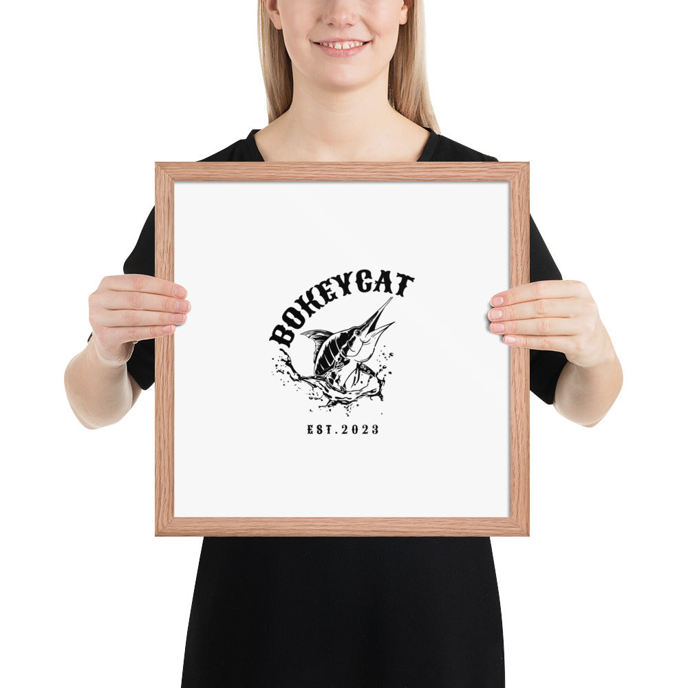 BokeyCat Framed poster