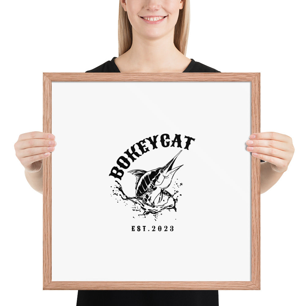 BokeyCat Framed poster