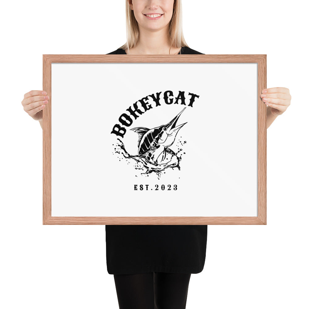 BokeyCat Framed poster