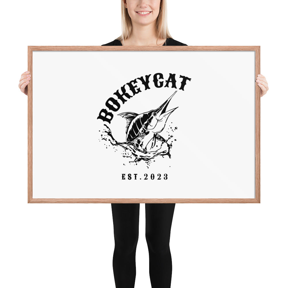 BokeyCat Framed poster