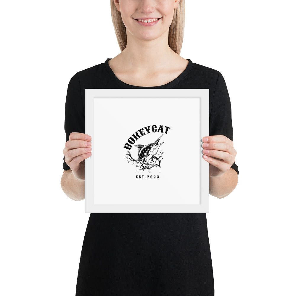 BokeyCat Framed poster