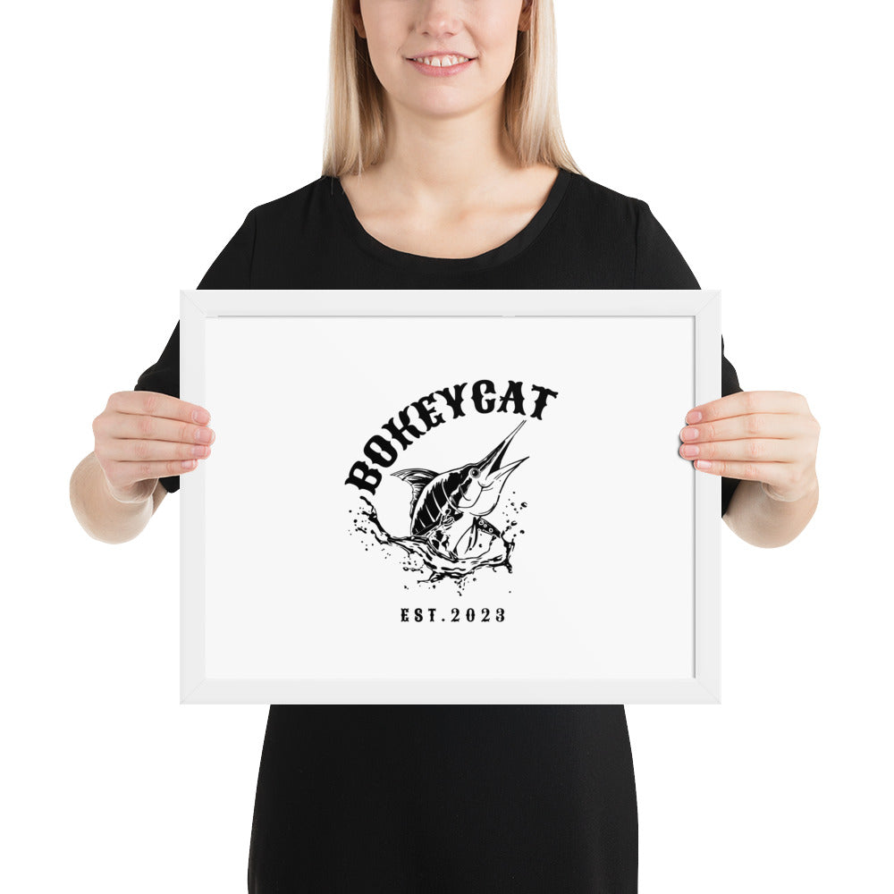 BokeyCat Framed poster