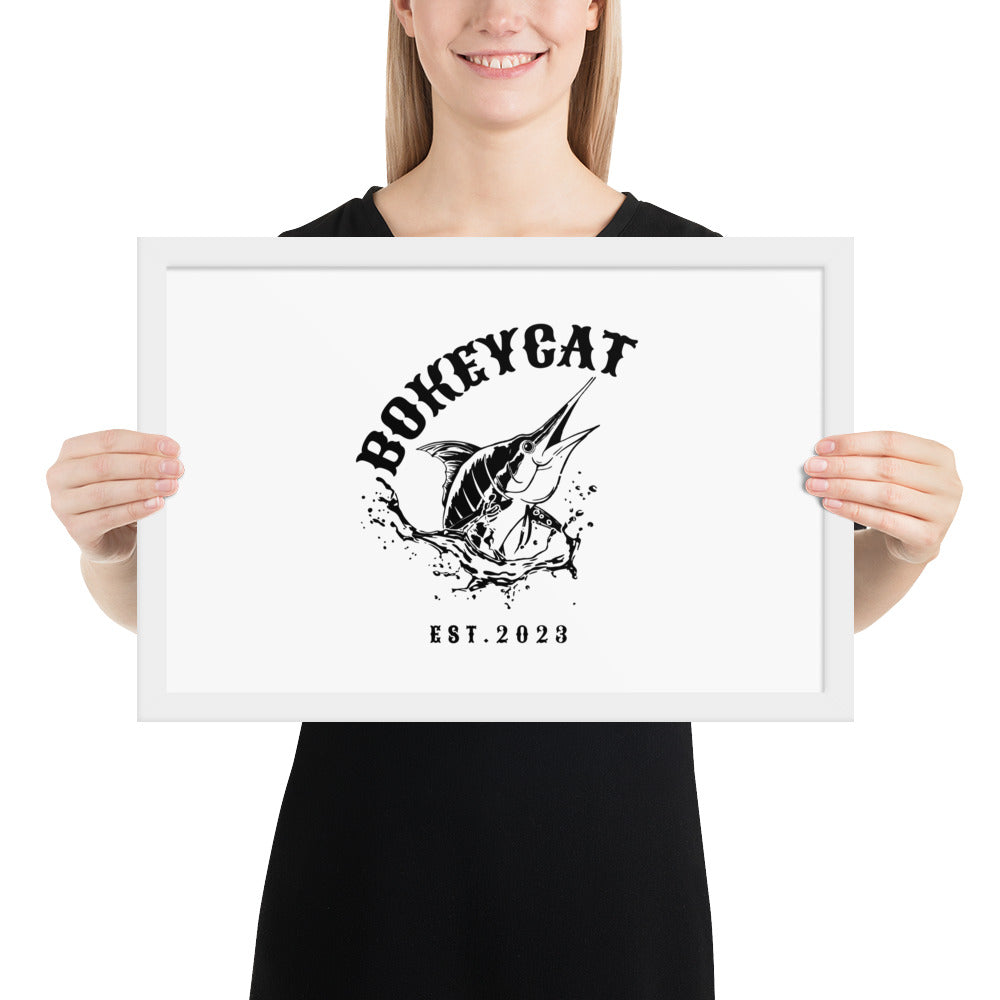 BokeyCat Framed poster