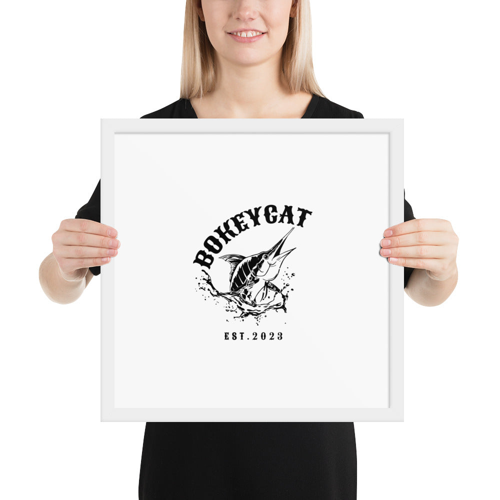 BokeyCat Framed poster