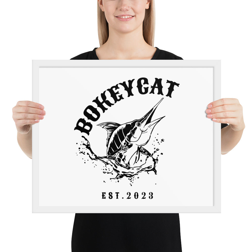 BokeyCat Framed poster