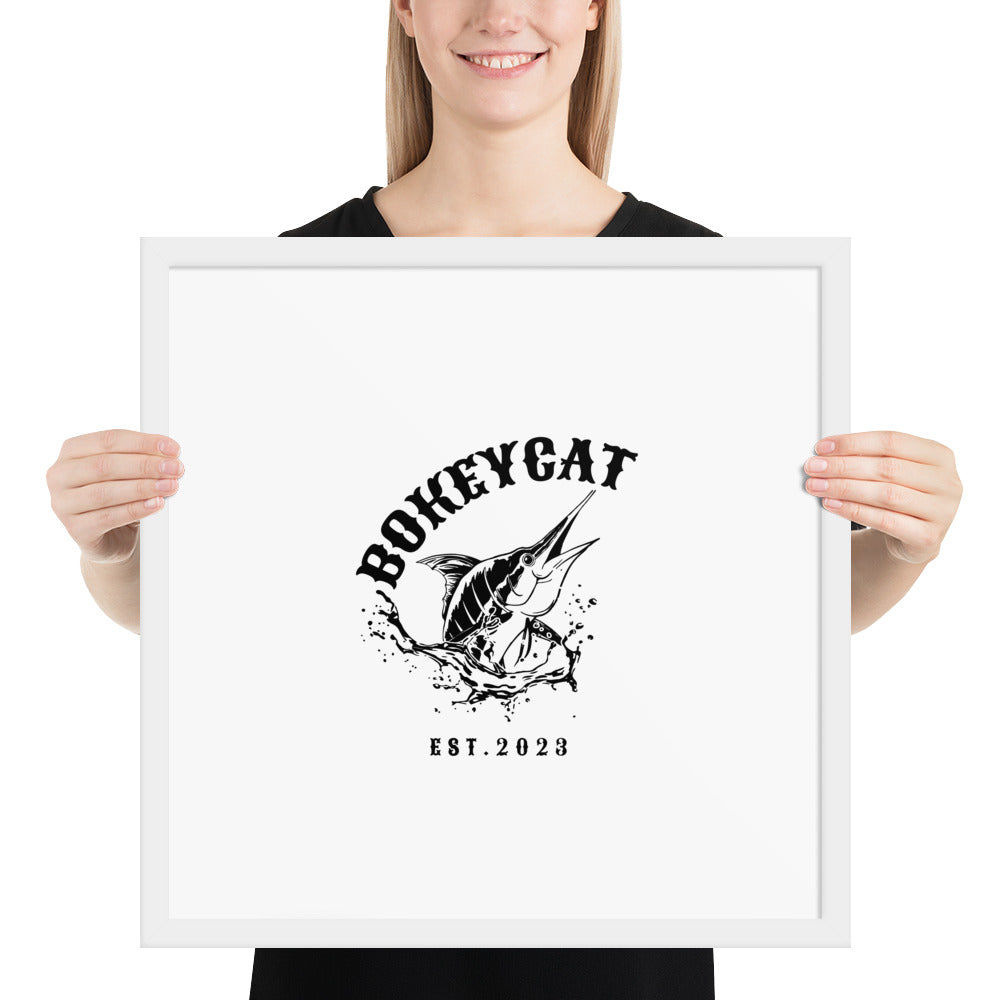 BokeyCat Framed poster