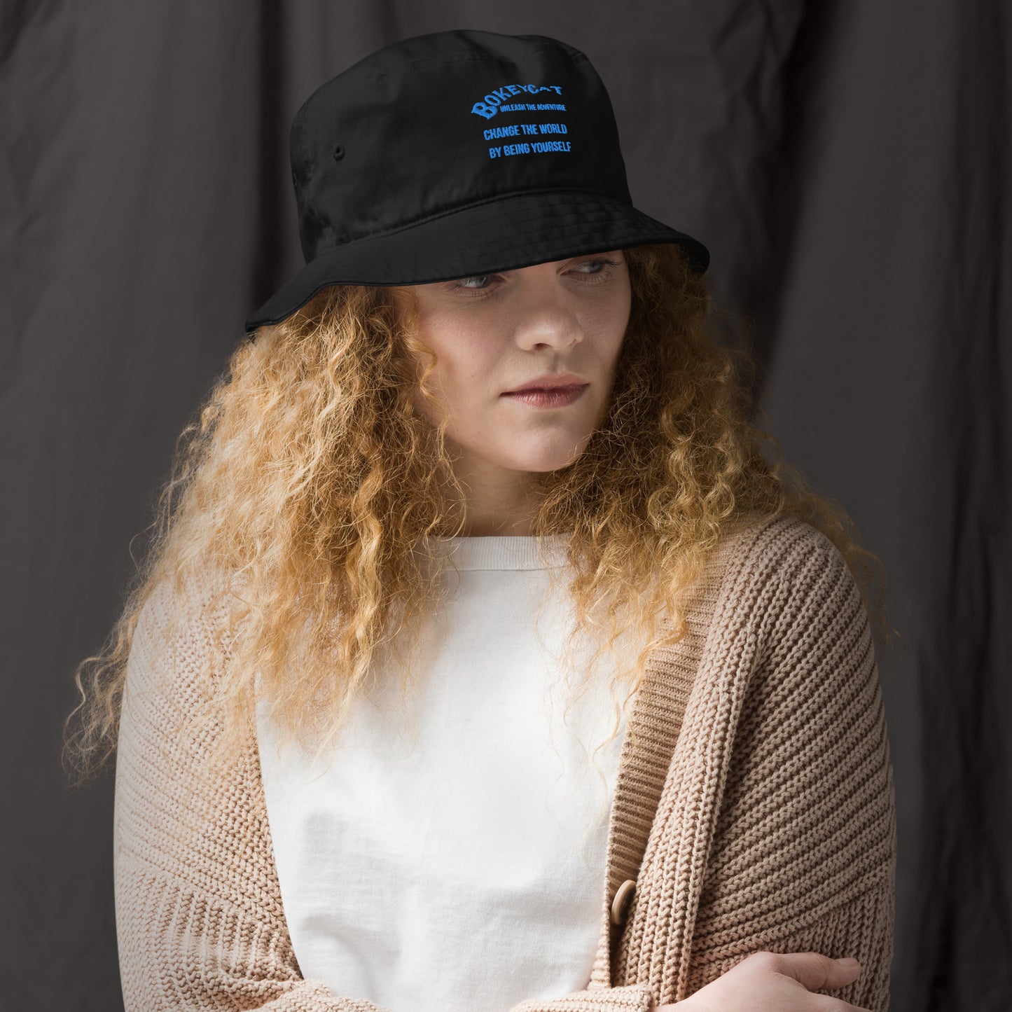 BokeyCat Organic bucket hat