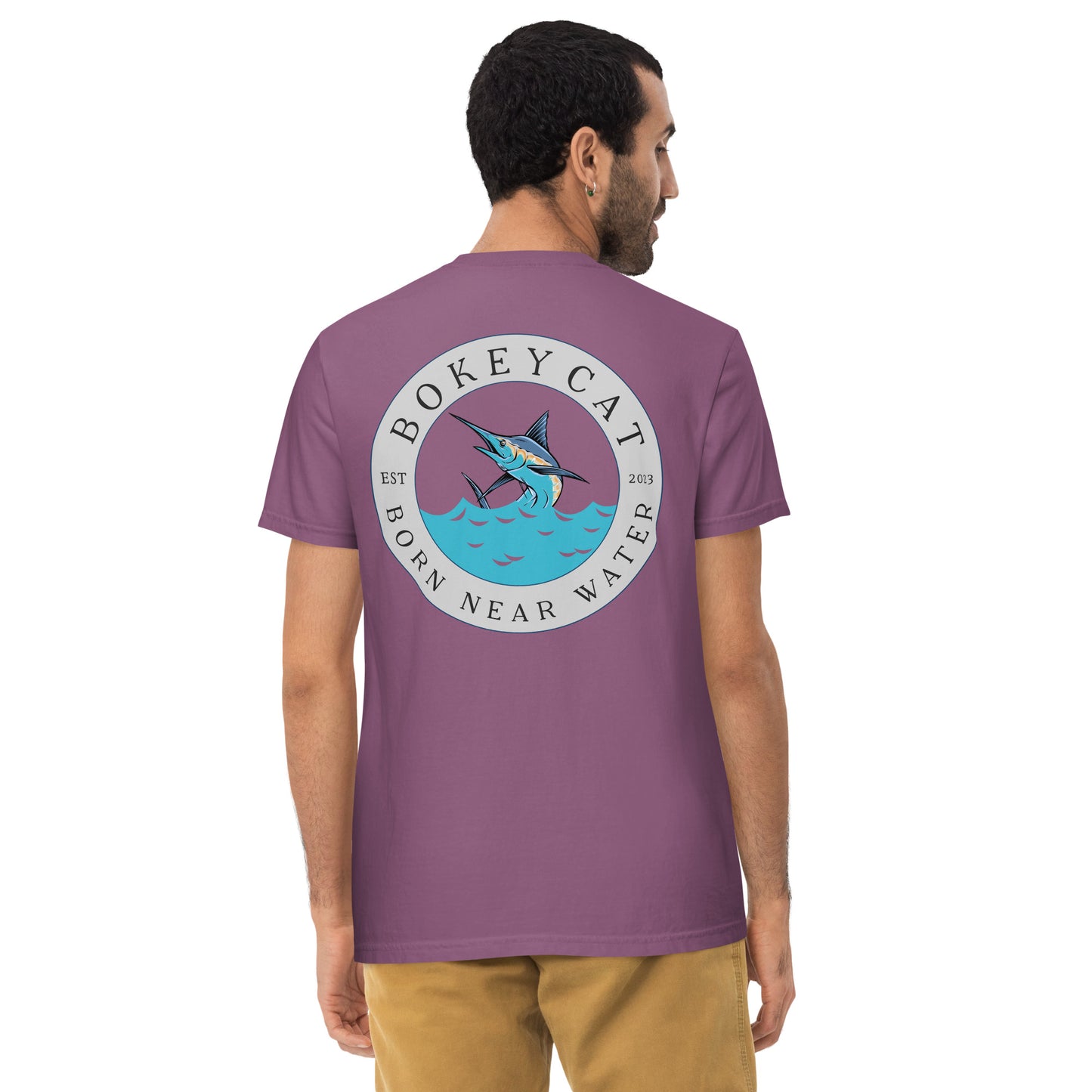 BokeyCat garment-dyed pocket t-shirt