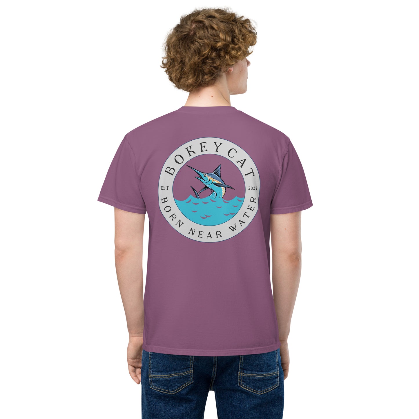BokeyCat garment-dyed pocket t-shirt