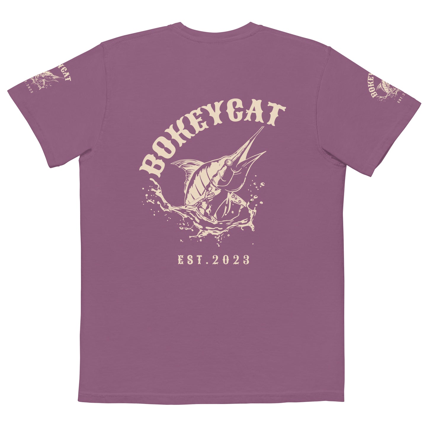 BokeyCat garment-dyed pocket t-shirt
