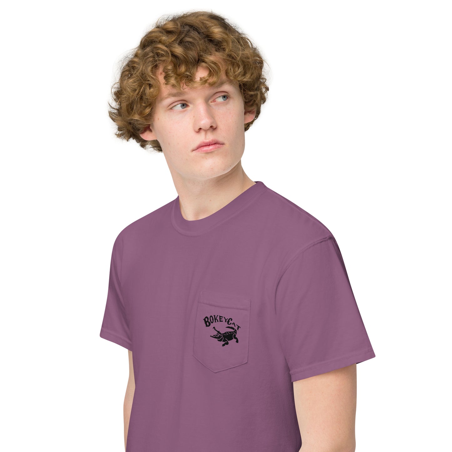 BokeyCat garment-dyed pocket t-shirt