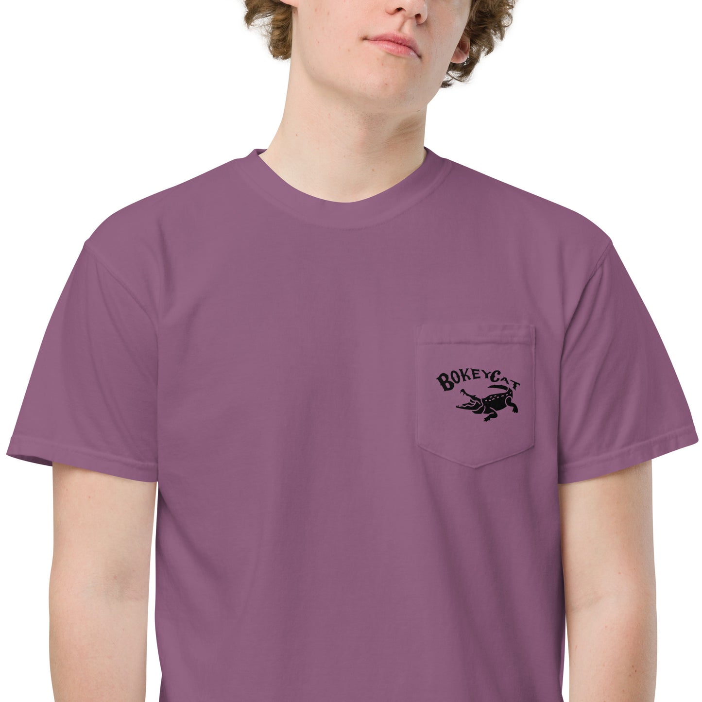 BokeyCat garment-dyed pocket t-shirt