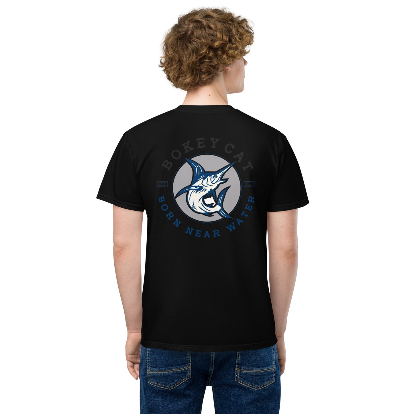BokeyCat garment-dyed pocket t-shirt
