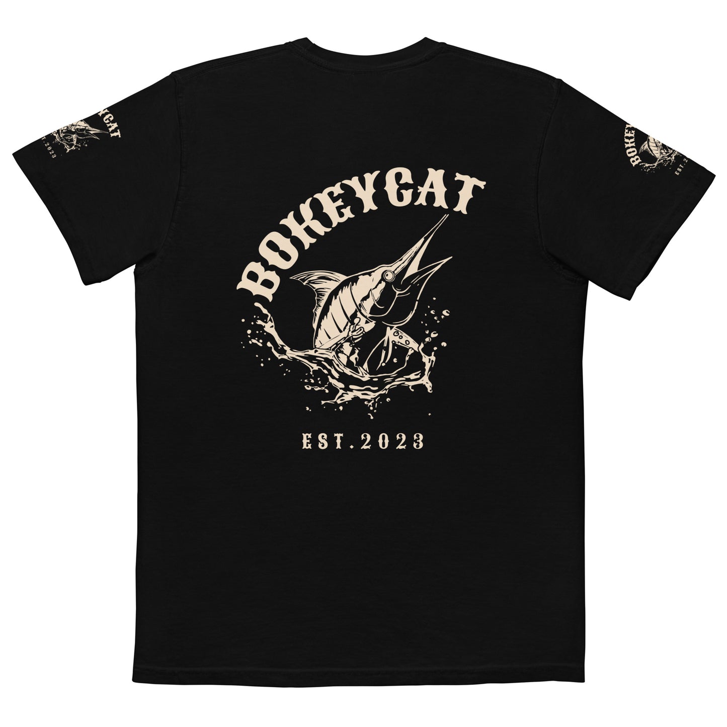 BokeyCat garment-dyed pocket t-shirt