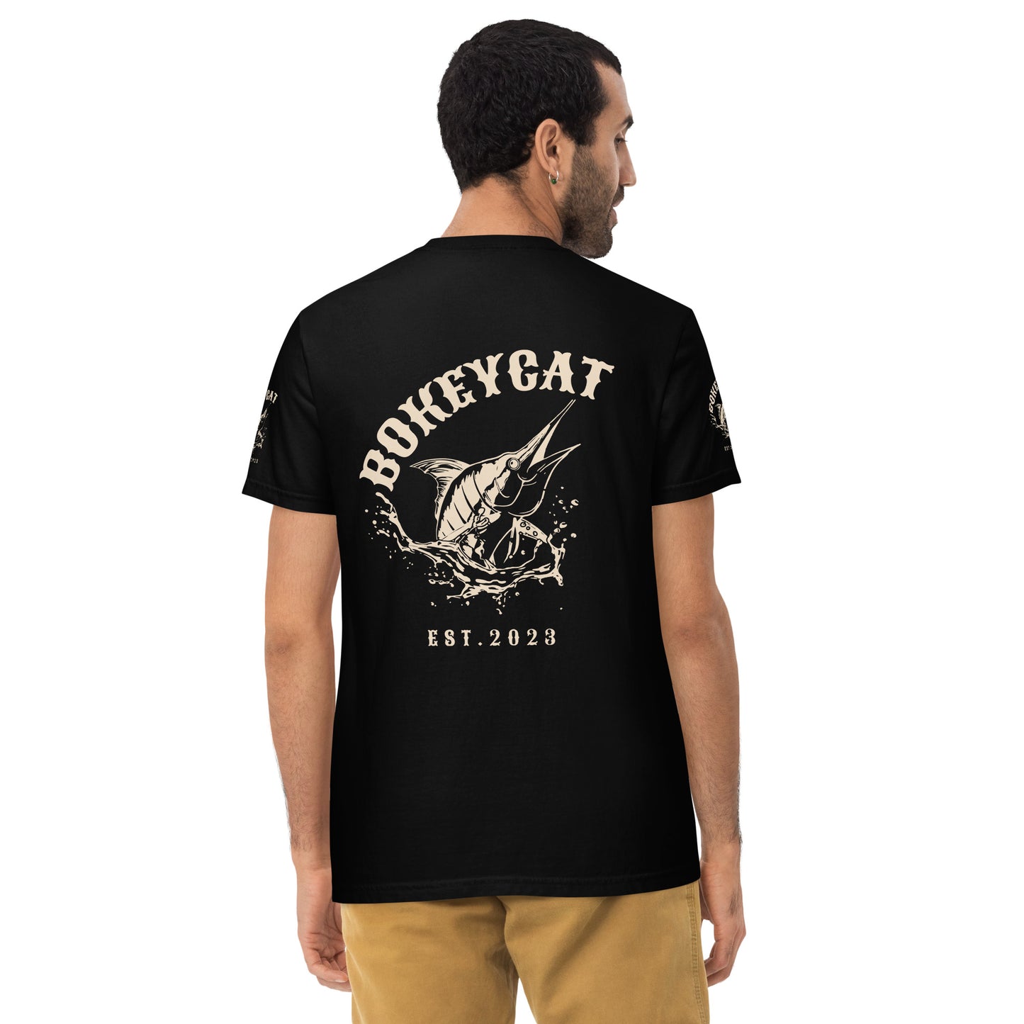 BokeyCat garment-dyed pocket t-shirt