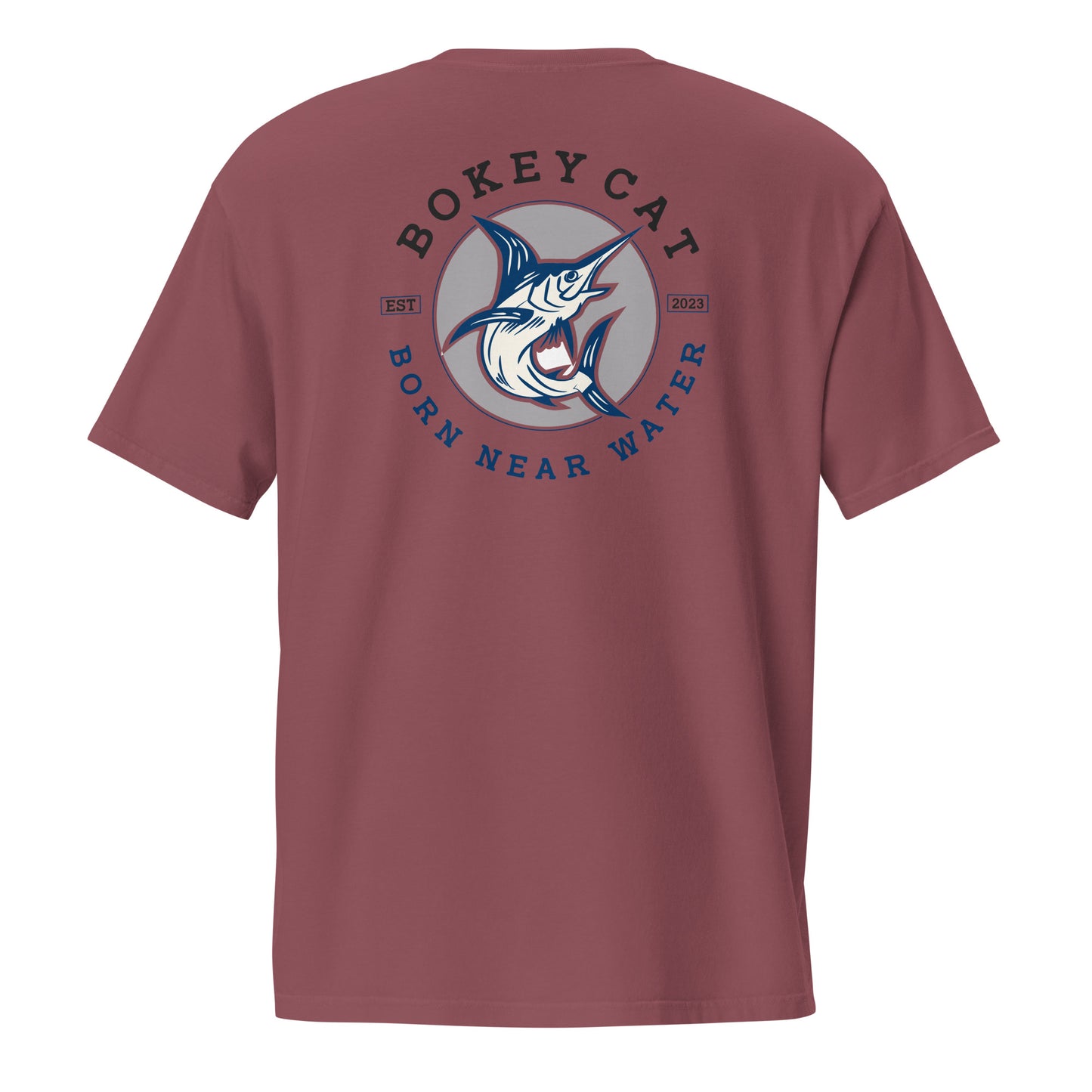 BokeyCat garment-dyed pocket t-shirt