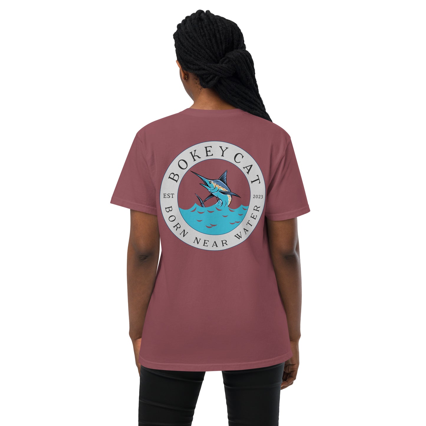 BokeyCat garment-dyed pocket t-shirt