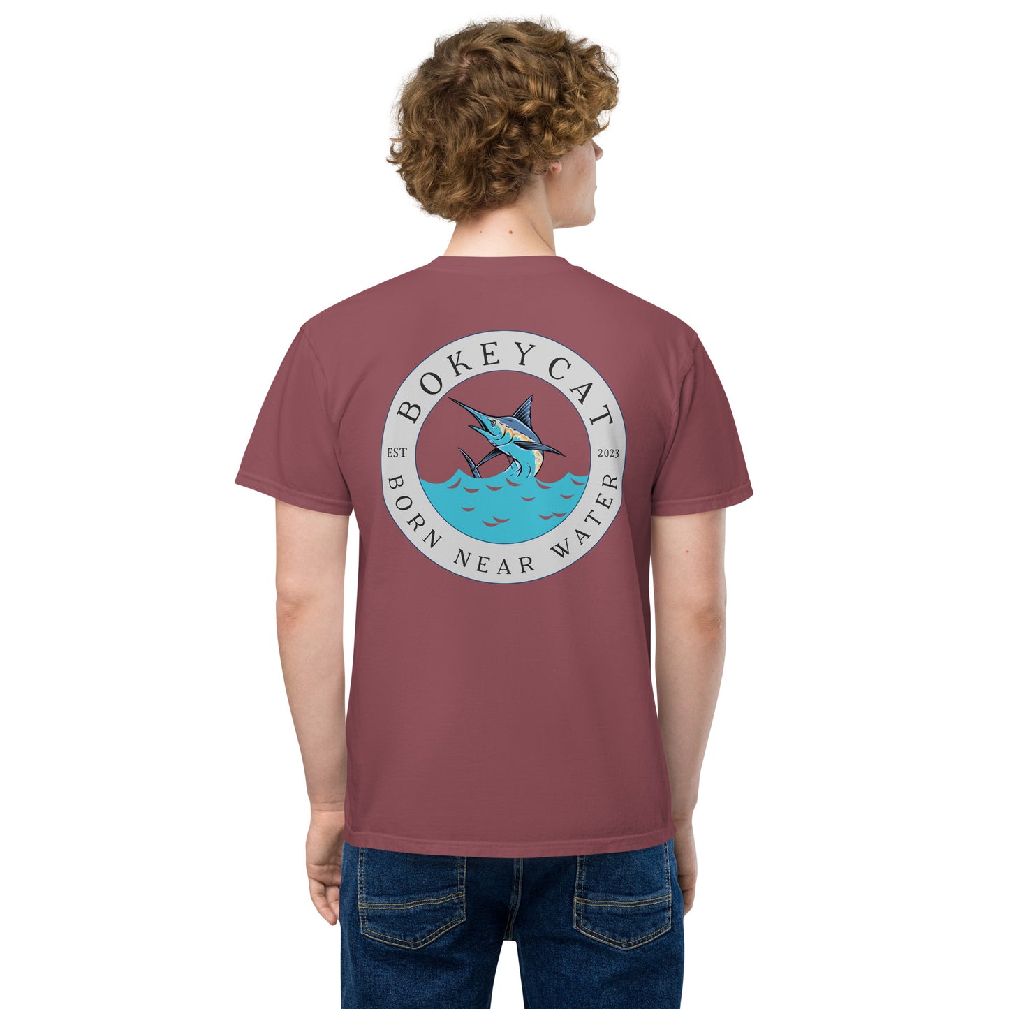 BokeyCat garment-dyed pocket t-shirt