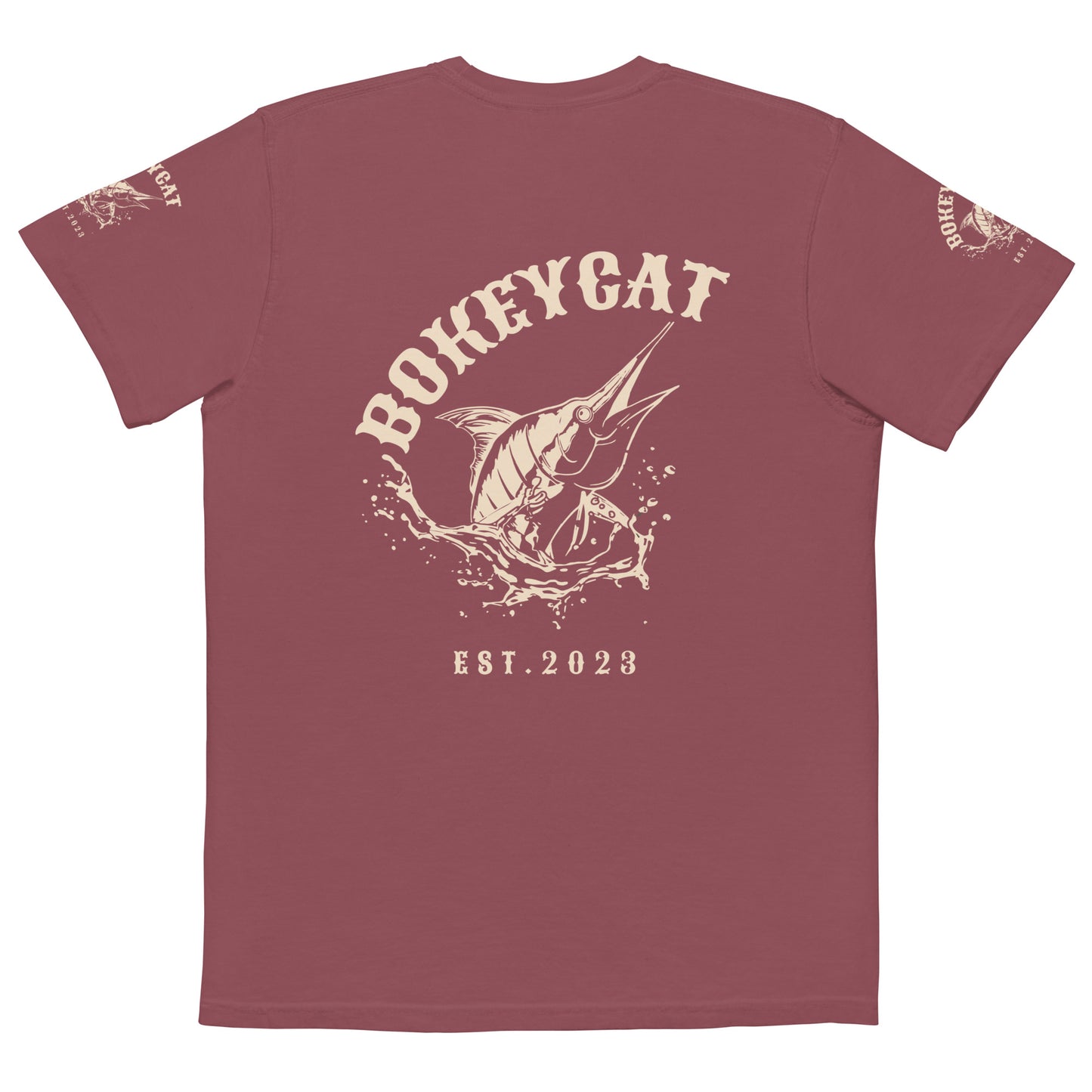 BokeyCat garment-dyed pocket t-shirt