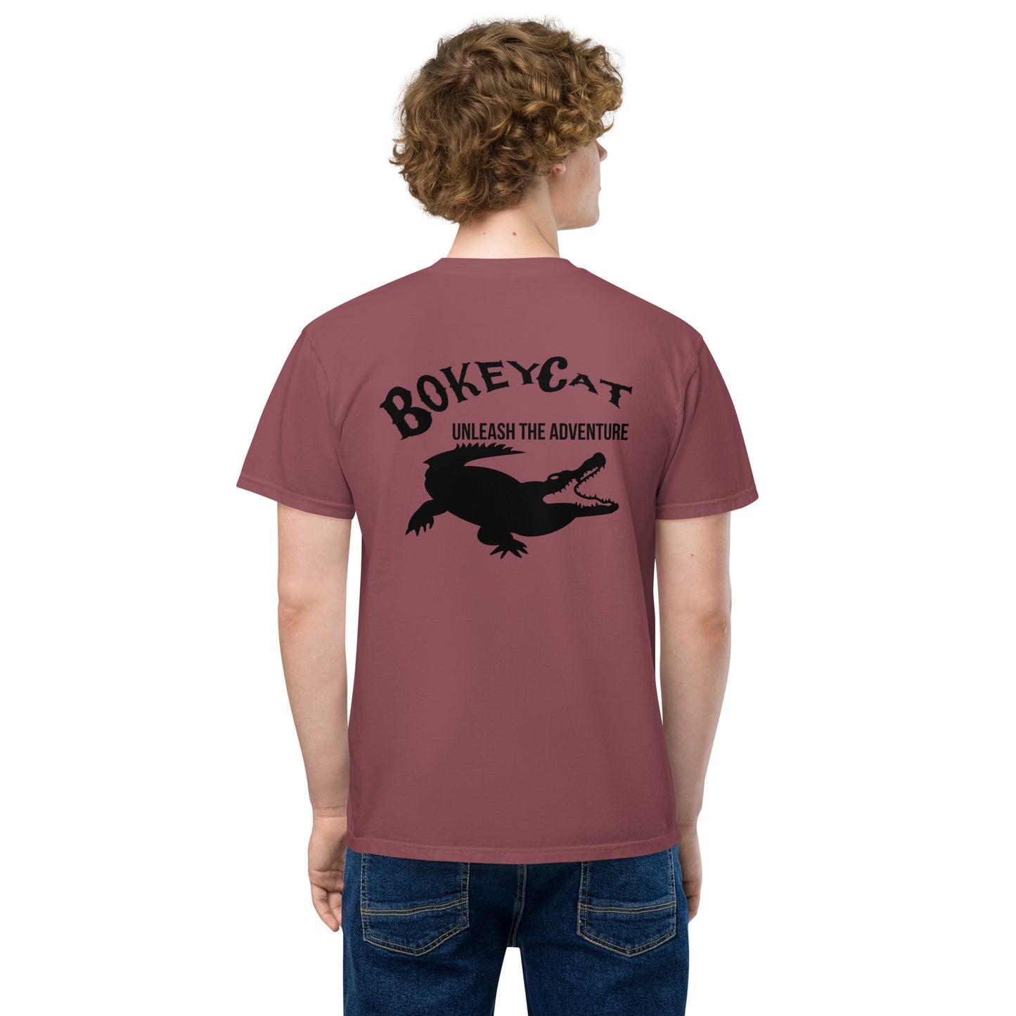 BokeyCat garment-dyed pocket t-shirt