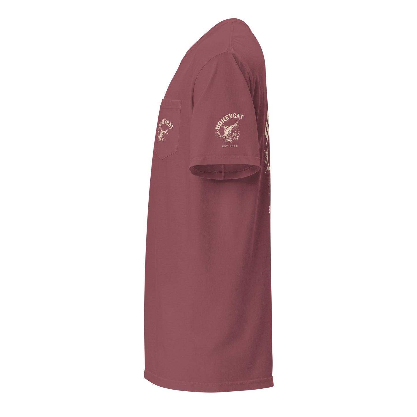 BokeyCat garment-dyed pocket t-shirt